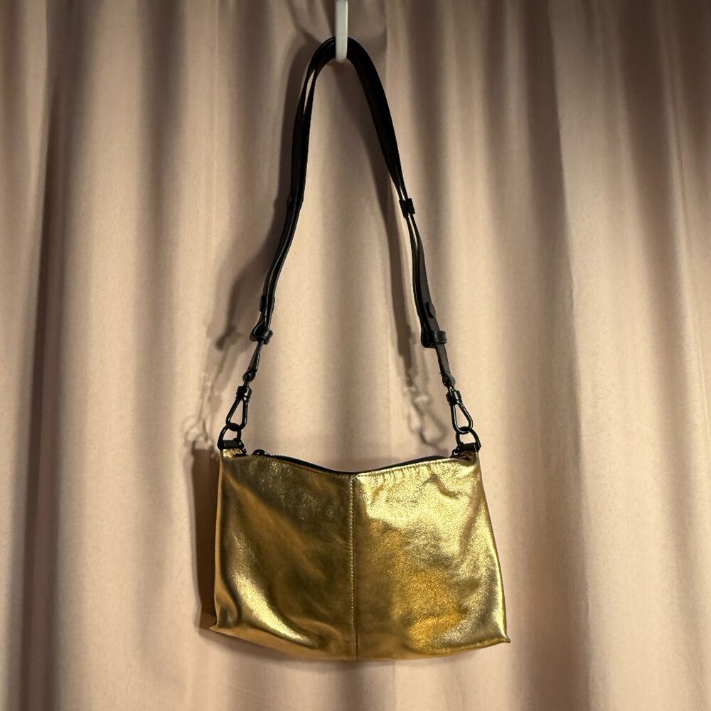 AllSaints Eve Crossbody Bag in Gold - Picture 2 of 5